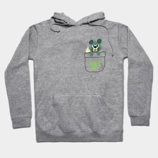 Little Green Pocket Dog Hoodie